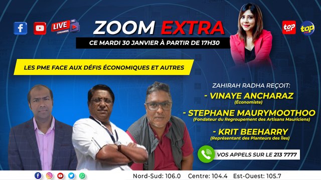 Zoom Extra : Zahirah Radha reçoit Vinaye Ancharaz Stephane Maurymoothoo_0
