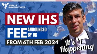 IHS Fee 2024 Update 66% Surge in Immigration Health Surcharge on February 6, 2024