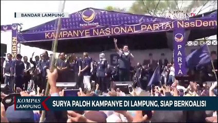 Ketum Nasdem Surya Paloh Kampanye di Lampung, Siap Berkoalisi