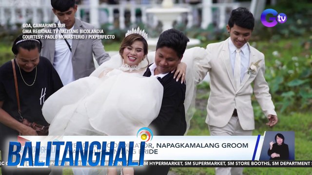 Wedding coordinator, napagkamalang groom nang buhatin ang bride | BT