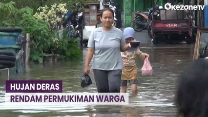 Télécharger la video: Hujan Deras Rendam Permukiman Warga di Kelapa Gading, Jakarta Utara