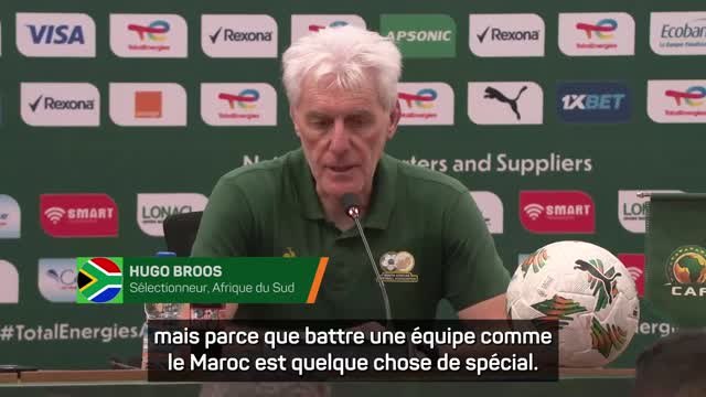 Afrique du Sud - Broos : “Battre une équipe comme le Maroc est quelque chose de spécial