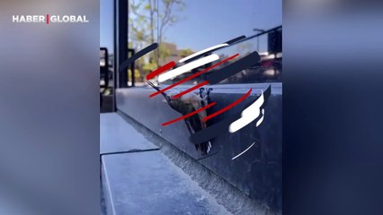 Susamış kuşa yardım ettiği anlar duygulandırdı ''Görmezden gelmedi''