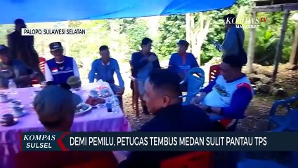 Demi Pemilu, Petugas Tembus Medan Sulit Pantau TPS