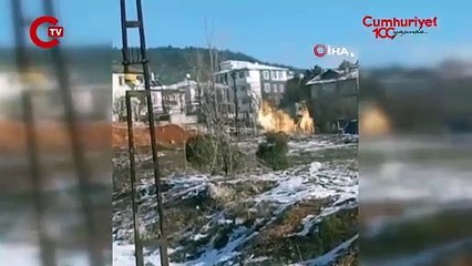 Karabük’te doğal gaz borusu patladı: 1 yaralı!