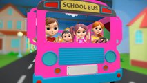 Wheels On The Bus Go Round and Round, Fun Preschool Rhymes For Kids