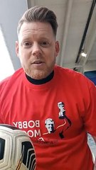 Ipswich football fan Jeff Hay keepy uppy challenge