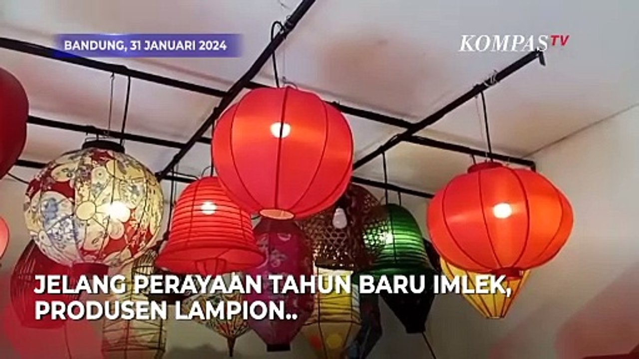 Jelang Imlek, Pengrajin Lampion di Bandung Mulai Kebanjiran Pesanan