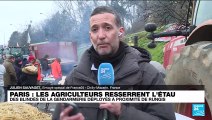 Colère des agriculteurs : les blocages se poursuivent et l'étau se resserrent sur Paris