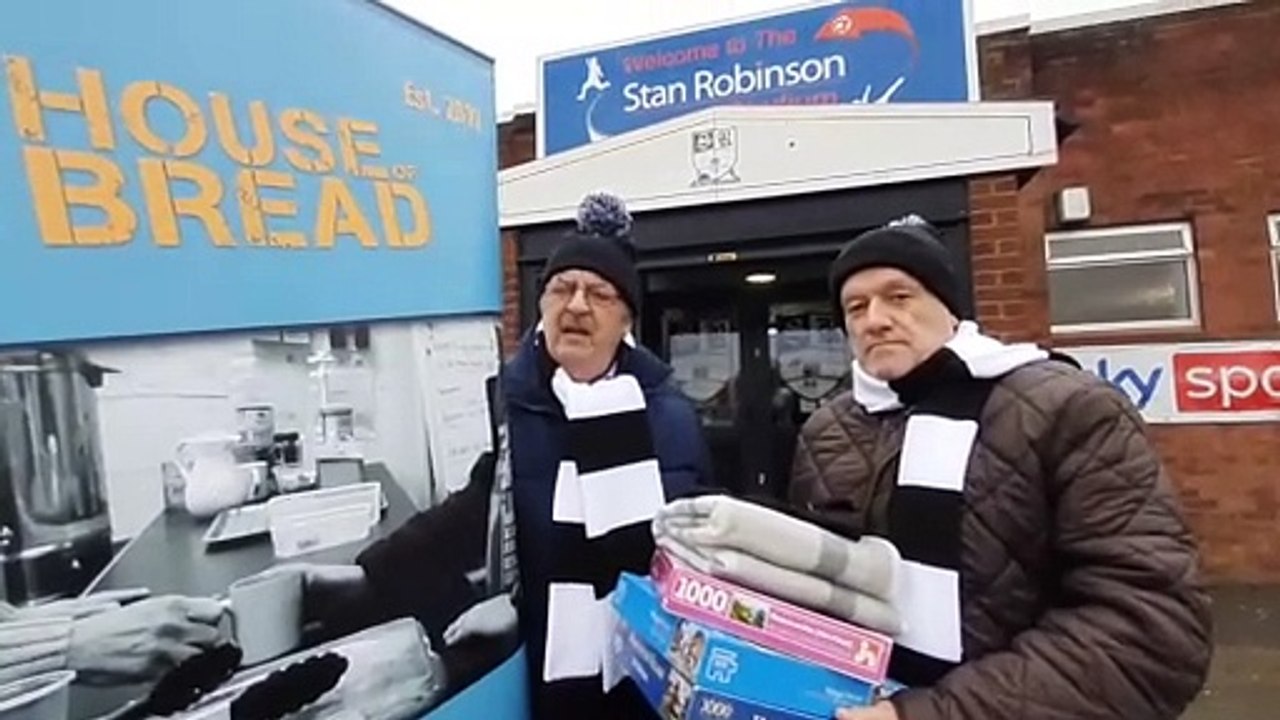 Stafford Rangers and House of Bread  hold warm space events at the club every Monday and Wednesday up until March