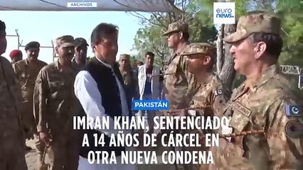 El exprimer ministro de Pakistán Imran Khan recibe una nueva sentencia de 14 años de cárcel