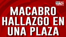 Macabro hallazgo en una plaza de Rosario: encontraron un cuerpo acuchillado