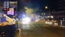 Palermo, scontro tra due auto in via Leonardo da Vinci: un ferito e una vettura in fiamme