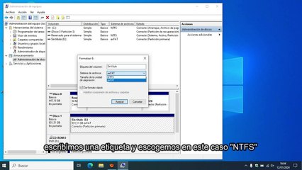 como formatear un disco externo en ntfs
