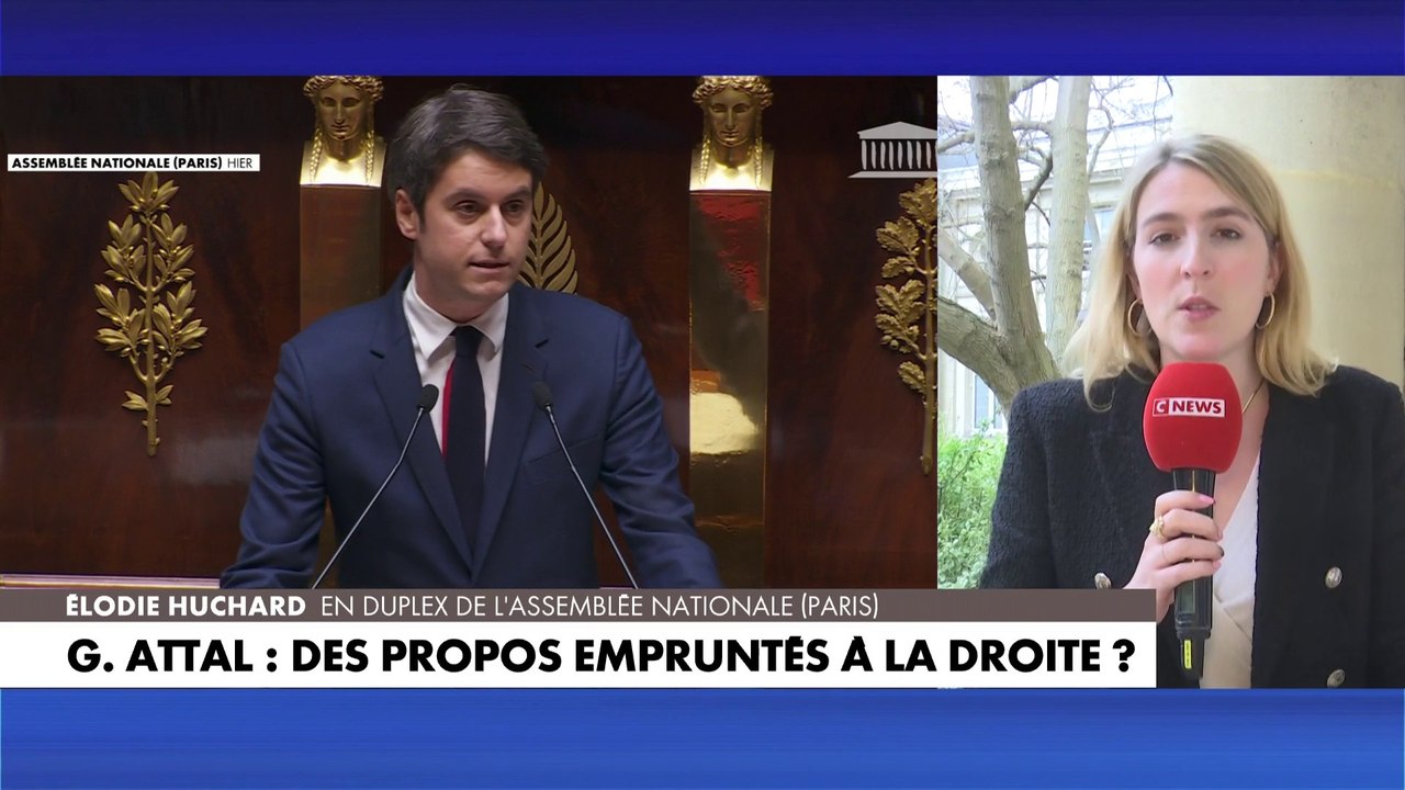 Gabriel Attal : un discours de politique générale de droite ou de gauche ?