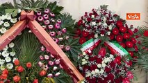 Funerali Sandra Milo, le corone di fiori da quelli di Rita Pavone a Matano, a Mara Venier