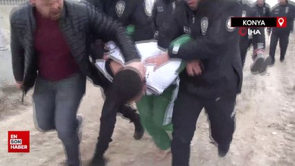 Konya'da film sahnelerini aratmayan kovalamacada 3 şüpheli yakalandı