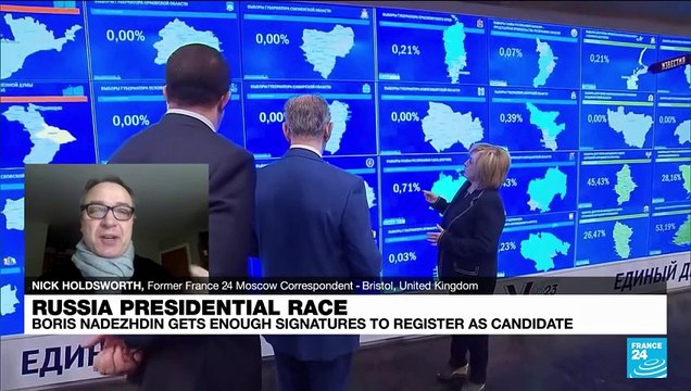 Russia presidential race: Anti-war Putin rival Nadezhdin submits presidential bid