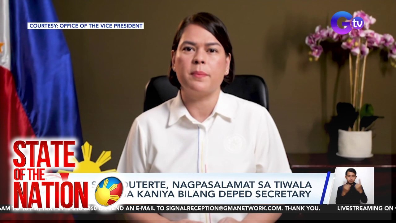 VP Sara Duterte, nagpasalamat sa tiwala ni PBBM sa kaniya bilang DepEd Secretary | SONA