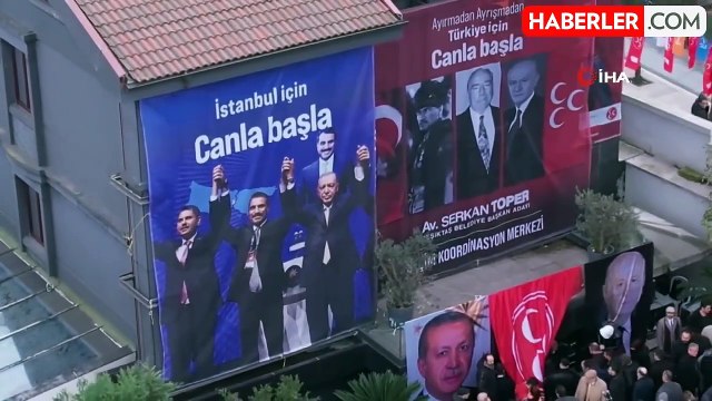 İBB Başkan adayı Murat Kurum ve Beşiktaş Belediye Başkan Adayı Serkan Toper Seçim Koordinasyon merkezi açtı