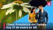 Clima: Pronóstico del tiempo para hoy miércoles 31 de enero en República Dominicana