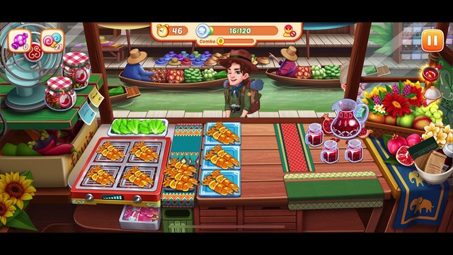 [Miniriceto]Game Play _ Crazy Diner -Mango Sticky Rice- Lv 1210-1214