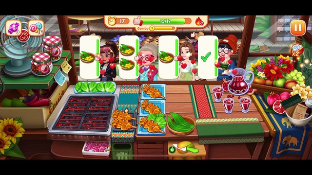 [Miniriceto]Game Play _ Crazy Diner -Mango Sticky Rice- Lv 1215-1219