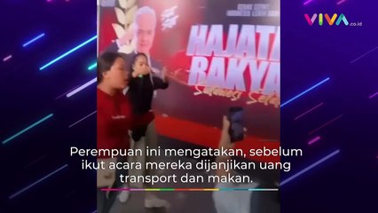 Relawan Ganjar Emosi Cuman Dibayar Rp10 Ribu