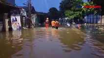 Banjir Rendam Ratusan Rumah di Kampung Kandang Cilincing , Warga Mulai Dievakuasi