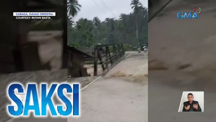 Baha at landslide, dulot ng trough ng LPA sa Mindanao; magkapatid, pinangangambahang natabunan | Saksi