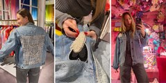 MiniMe Paris : on a customisé une veste en jean dans une boutique-atelier immersive pleine de paillettes