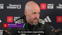 Ten Hag responds to accusation players don't respect him after Rashford incident