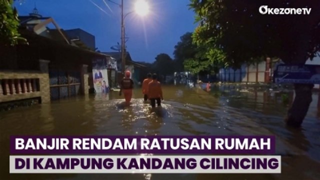 Ratusan Rumah di Kampung Kandang Cilincing Terendam Banjir, Warga Mulai Mengungsi