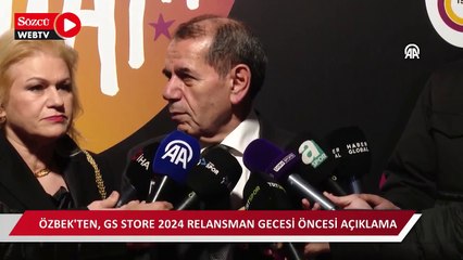 Dursun Özbek, “GS Store 2024 Relansman Gecesi” etkinliği öncesi basın mensuplarına açıklamalarda bulundu