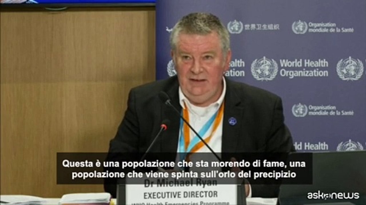 Stop fondi Unrwa, Ryan (Oms): "La popolazione di Gaza muore di fame"