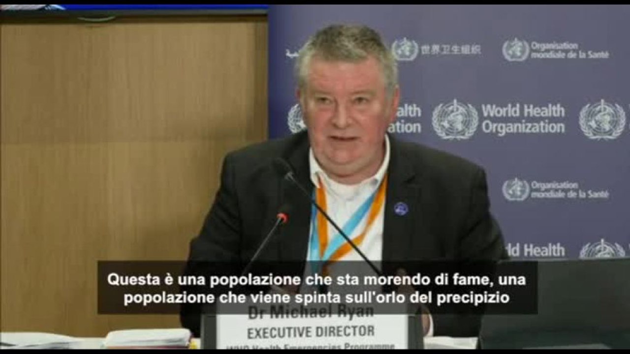 Stop fondi Unrwa, Ryan (Oms): "La popolazione di Gaza muore di fame"