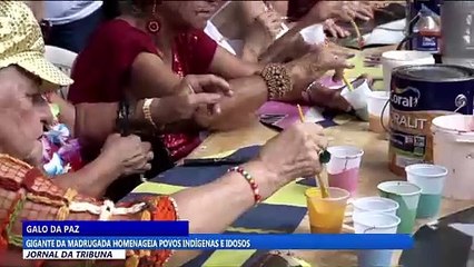 Gigante da madrugada homenageia povos indígenas e idosos