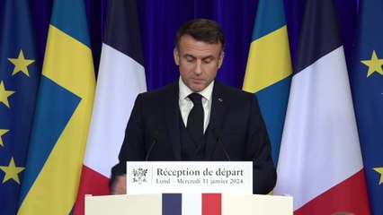 Emmanuel Macron: "Je dois confesser que la France n'a pas toujours eu beaucoup de succès à l'Eurovision, du moins par rapport à la Suède"