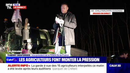 Thierry Desforges (FDSEA Île-de-France): "À compter de maintenant, nous allons faire monter la pression"