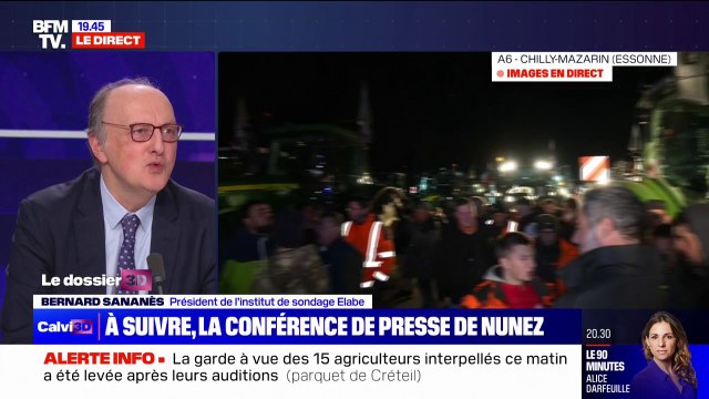 85% des Français expriment du soutien (53%) ou de la sympathie (32%) pour le mouvement des agriculteurs (Elabe/BFMTV)