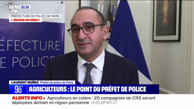 Laurent Nuñez (préfet de police de Paris) sur l'interpellation de 91 personnes à Rungis: Il y a eu une tentative d'intrusion (...) des dégradations ont été commises