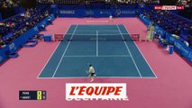 Paire interpellé et menacé par un spectateur en plein match - Tennis - ATP - Montpellier