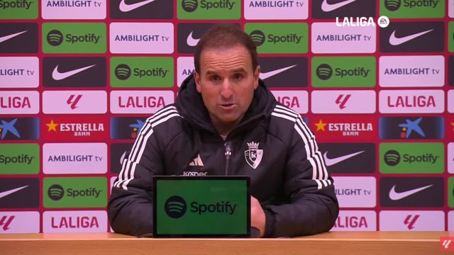 Rueda de prensa de Arrasate tras el Barcelona - Osasuna