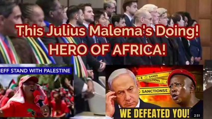 Julius Malema's South Africa's partheid railed against Western imperialism project it on Israel in reference SA apartheid history.