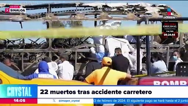 Suman 22 víctimas mortales por el accidente en la Maxipista Mazatlán-Culiacán