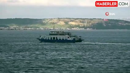 Bozcaada ve Gökçeada'ya fırtına nedeniyle 2 gündür sefer yapılamıyor