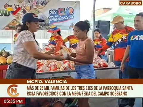Más de 25 mil familias fueron favorecidas por la Feria del Campo Soberano en el estado Carabobo
