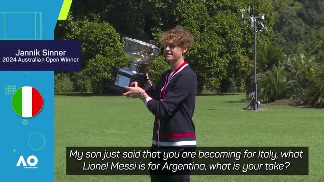 The normal one - Australian Open champ Sinner shuns Messi comparisons