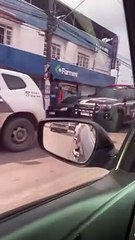 Carro baleado em Vila Velha