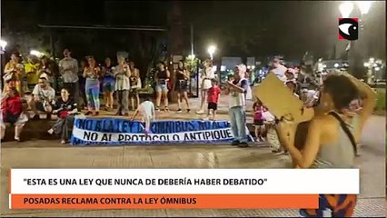 Posadas reclama contra la Ley Ómnibus